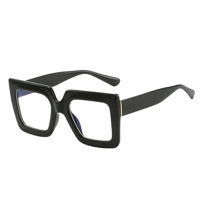 🔥Solange der Vorrat reicht 40 % Rabatt!🎉Schicke, übergroße, quadratische, lichtundurchlässige Brille in Blau