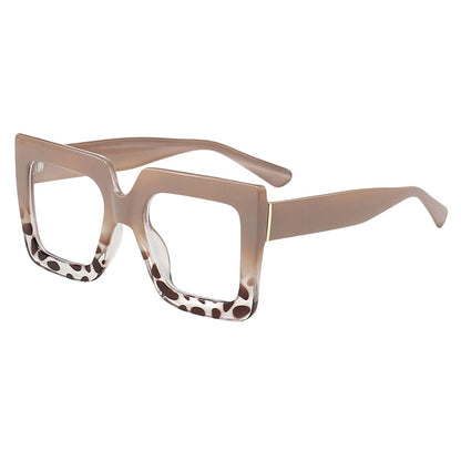 🔥Solange der Vorrat reicht 40 % Rabatt!🎉Schicke, übergroße, quadratische, lichtundurchlässige Brille in Blau