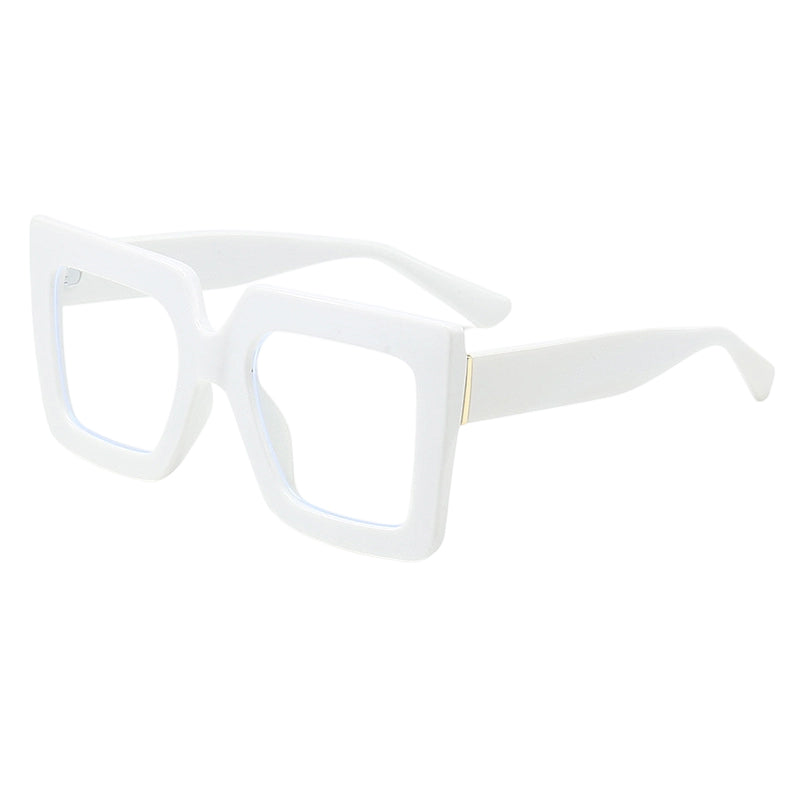 🔥Solange der Vorrat reicht 40 % Rabatt!🎉Schicke, übergroße, quadratische, lichtundurchlässige Brille in Blau