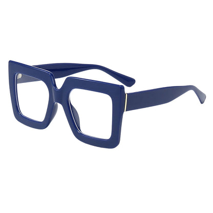 🔥Solange der Vorrat reicht 40 % Rabatt!🎉Schicke, übergroße, quadratische, lichtundurchlässige Brille in Blau