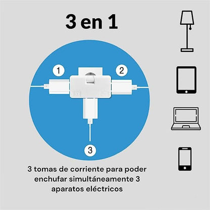 🔌 KAUFE 1, ERHALTE 1 GRATIS! 🔌 180° Drehbare 3-fach Flachwandsteckdose – Platzsparend, Überlastschutz & Einfache Installation 💡