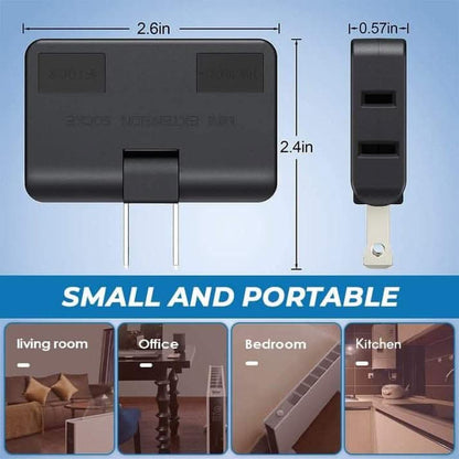🔌 KAUFE 1, ERHALTE 1 GRATIS! 🔌 180° Drehbare 3-fach Flachwandsteckdose – Platzsparend, Überlastschutz & Einfache Installation 💡