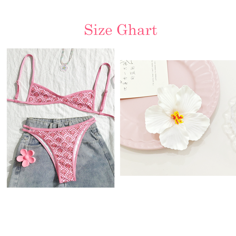 🔥Solange der Vorrat reicht 40 % Rabatt!🎉Boho-Fliesenmuster, rückenfreier Bikini