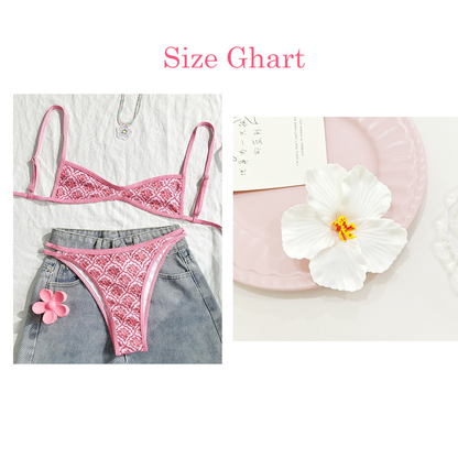 🔥Solange der Vorrat reicht 40 % Rabatt!🎉Boho-Fliesenmuster, rückenfreier Bikini