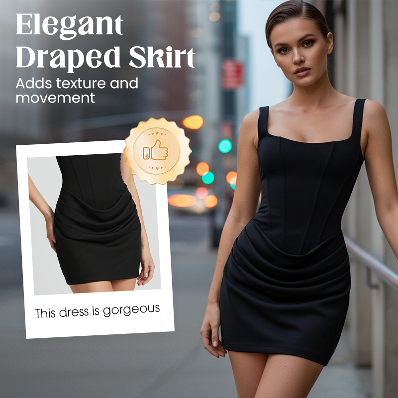 🔥Solange der Vorrat reicht 40 % Rabatt!🎉Damen Sleeveless Sexy Midi-Kleid
