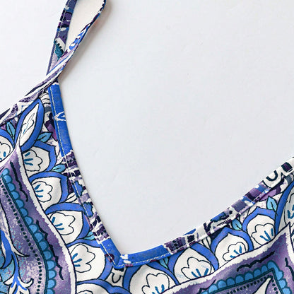 🔥Solange der Vorrat reicht 40 % Rabatt!🎉Retro-Print Maxikleid für Damen – Trägerlos mit V-Ausschnitt, Fließender Stoff & Perfekt für besondere Anlässe ✨