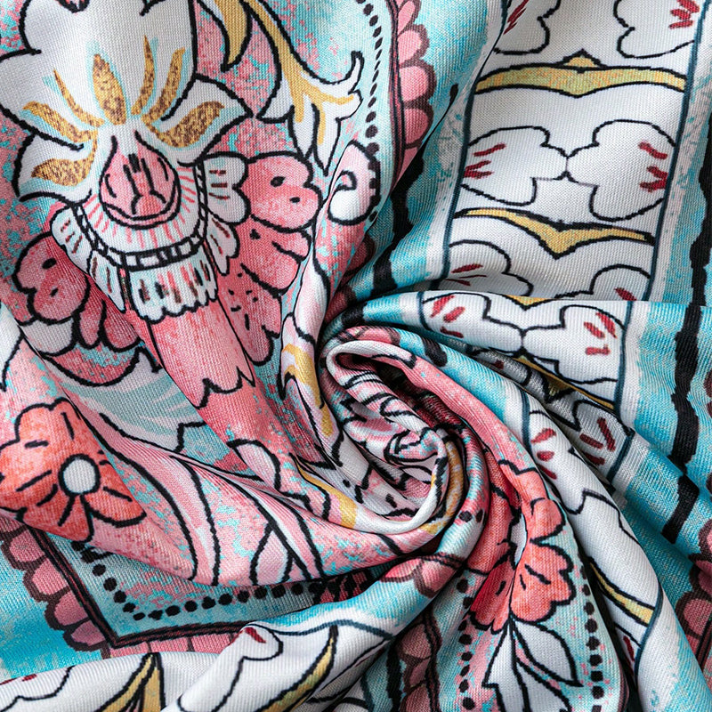 🔥Solange der Vorrat reicht 40 % Rabatt!🎉Retro-Print Maxikleid für Damen – Trägerlos mit V-Ausschnitt, Fließender Stoff & Perfekt für besondere Anlässe ✨