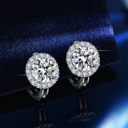 🔥Solange der Vorrat reicht 40 % Rabatt!🎉Brilliant Faux Moissanite Hoop Earrings for Women