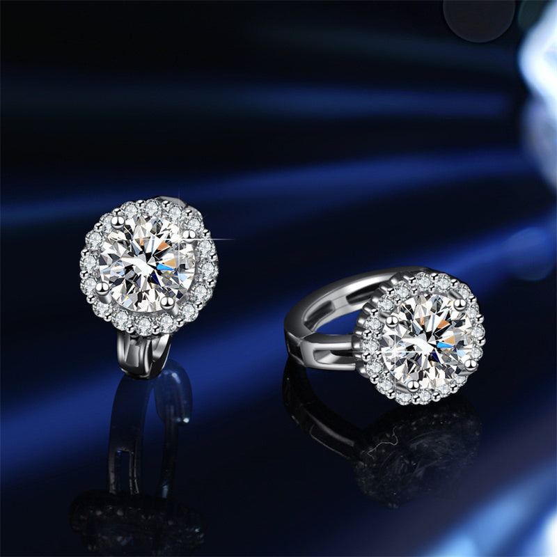 🔥Solange der Vorrat reicht 40 % Rabatt!🎉Brilliant Faux Moissanite Hoop Earrings for Women