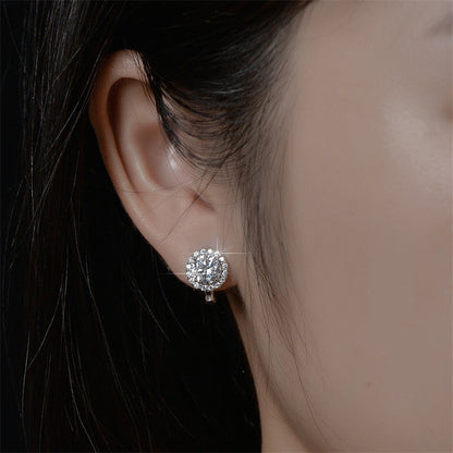 🔥Solange der Vorrat reicht 40 % Rabatt!🎉Brilliant Faux Moissanite Hoop Earrings for Women