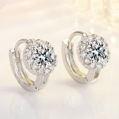 🔥Solange der Vorrat reicht 40 % Rabatt!🎉Brilliant Faux Moissanite Hoop Earrings for Women