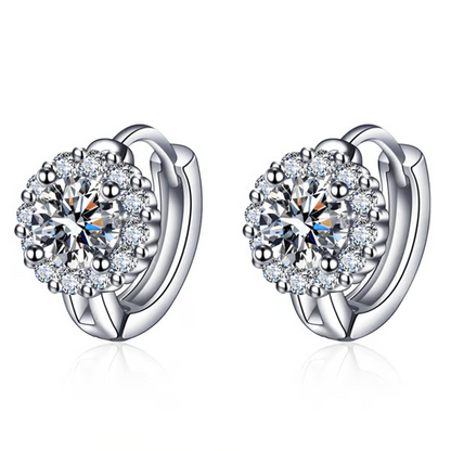 🔥Solange der Vorrat reicht 40 % Rabatt!🎉Brilliant Faux Moissanite Hoop Earrings for Women