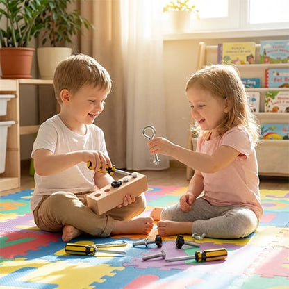 🔥Solange der Vorrat reicht 40 % Rabatt!🎉Pädagogisches Schraub-Activity-Board – Feinmotorik & logisches Denken kinderleicht entwickeln🧠✨ Lernspielzeug Nr.1