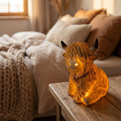 🔥🎁 Neuerscheinung 50% RABATT 💥🐮 Die gemütliche Highland-Stimmung: Hochlandrinder-Lampe