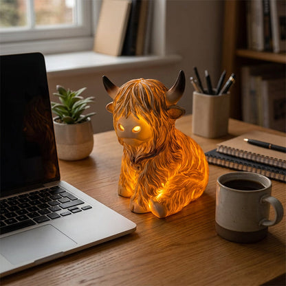 🔥🎁 Neuerscheinung 50% RABATT 💥🐮 Die gemütliche Highland-Stimmung: Hochlandrinder-Lampe