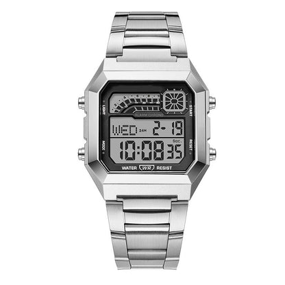 ⌚ 50% RABATT! ⏱️ Unisex-Digitaluhr mit Quadratischem Display – Leuchtanzeige, 50M Wasserdicht & Leichter Haltbarer Armband 🌙