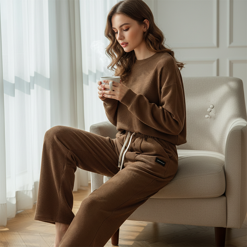 🔥Solange der Vorrat reicht 40 % Rabatt!🎉Lässige Damenhose aus Cord mit weitem Bein