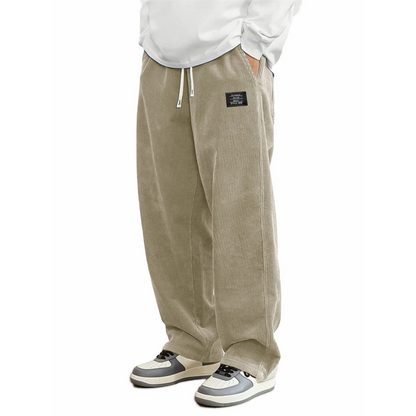 🔥Solange der Vorrat reicht 40 % Rabatt!🎉Lässige Damenhose aus Cord mit weitem Bein