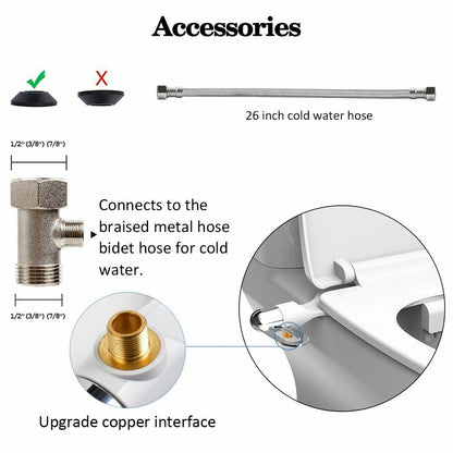 🚽 🚿 Nichtelektrischer Bidet-Aufsatz mit Doppeldüse – Hygienische Selbstreinigung, Einfache Installation & Wasserdruck-Kontrolle ✨