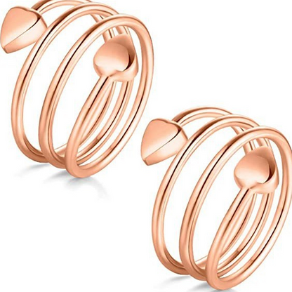 🔥Solange der Vorrat reicht 40 % Rabatt!💍Eleganter Kupferring mit Magnet-Herz