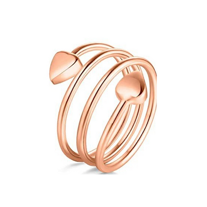 🔥Solange der Vorrat reicht 40 % Rabatt!💍Eleganter Kupferring mit Magnet-Herz