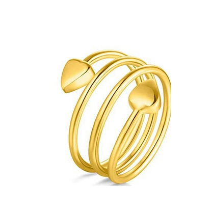 🔥Solange der Vorrat reicht 40 % Rabatt!💍Eleganter Kupferring mit Magnet-Herz