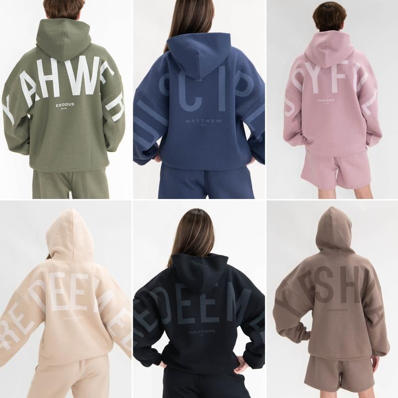 💕Letzter Tag 49 % Rabatt💖✝ Essential Hoodie | Oversized Christian Heavyweight Faith Sweatshirt