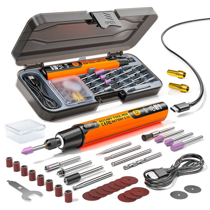 🎉 Neujahrsgeschenk – 50% RABATT!🪛 Tragbare Elektrische Polier- & Schleifset – 6 Geschwindigkeiten, 16.000 U/min & sicheres Arbeiten!