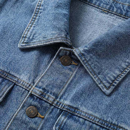 📢📢50 % Rabatt!! ⏰👖【Lange Jeansjacke】—— Zugeknöpft für Eleganz, aufgeknöpft für Flair – ein Kleidungsstück, mit dem Sie den Stil im Frühling und Herbst meistern!🤠💙✨