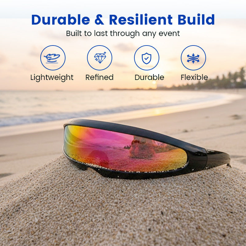 🌞👓 50% reduziert – Futuristische Sonnenbrille mit 💎✨ 100% UV-Schutz und stylishem Tragekomfort