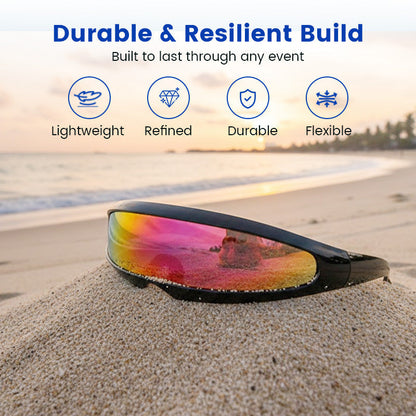 🌞👓 50% reduziert – Futuristische Sonnenbrille mit 💎✨ 100% UV-Schutz und stylishem Tragekomfort