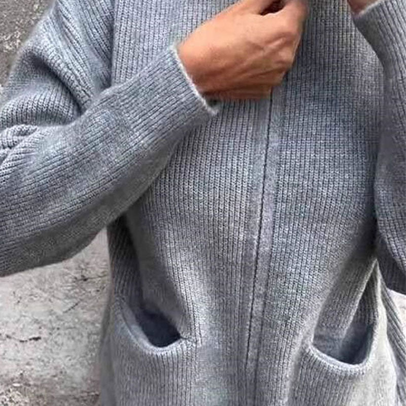 🔥Solange der Vorrat reicht 40 % Rabatt!🎉Gemütliche Strickjacke mit Reißverschluss für Damen