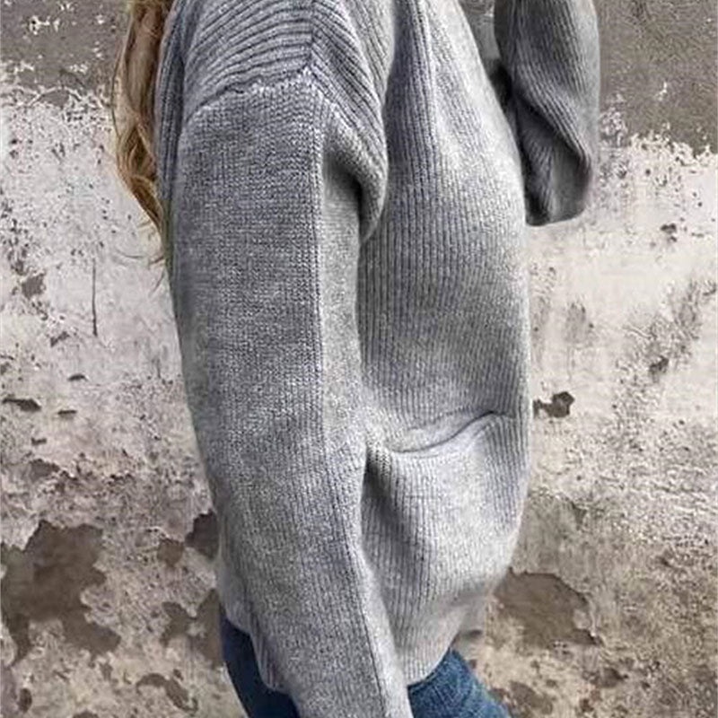 🔥Solange der Vorrat reicht 40 % Rabatt!🎉Gemütliche Strickjacke mit Reißverschluss für Damen
