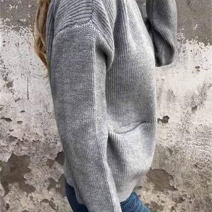🔥Solange der Vorrat reicht 40 % Rabatt!🎉Gemütliche Strickjacke mit Reißverschluss für Damen