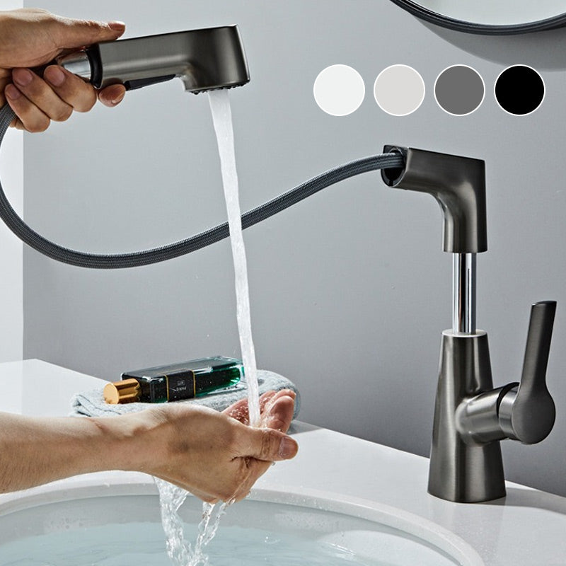 🔥Solange der Vorrat reicht 40 % Rabatt!🎉1-Loch-Badewasserhahn mit herausziehbarer Brause