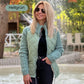 🔥Solange der Vorrat reicht 40 % Rabatt!🎉Gestrickte Patchwork-Pufferjacke für Damen