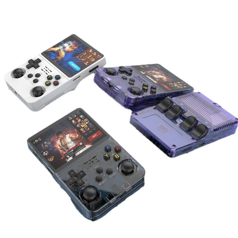 🎮👾 Retro-Handheld-Spielkonsole – 3,5″ HD-Bildschirm (640x480) 🕹️💾 64 GB Speicher, RK3326-Chip, 2500 mAh – perfekt für unterwegs & Nostalgie-Fans. Sofort spielbereit mit hunderten Klassikern.