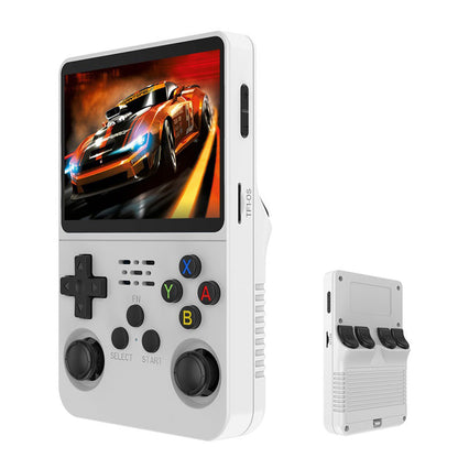 🎮👾 Retro-Handheld-Spielkonsole – 3,5″ HD-Bildschirm (640x480) 🕹️💾 64 GB Speicher, RK3326-Chip, 2500 mAh – perfekt für unterwegs & Nostalgie-Fans. Sofort spielbereit mit hunderten Klassikern.