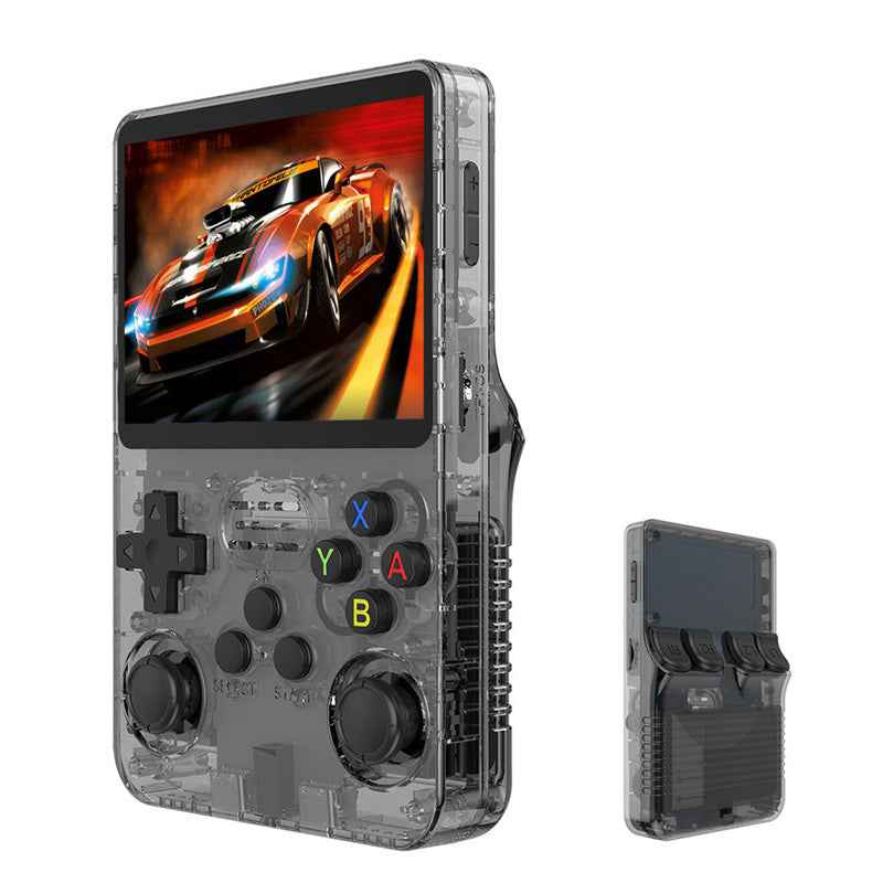 🎮👾 Retro-Handheld-Spielkonsole – 3,5″ HD-Bildschirm (640x480) 🕹️💾 64 GB Speicher, RK3326-Chip, 2500 mAh – perfekt für unterwegs & Nostalgie-Fans. Sofort spielbereit mit hunderten Klassikern.