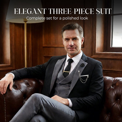 🔥Solange der Vorrat reicht 40 % Rabatt!🎉Moderner Hochzeitsanzug im Kontrast-Design