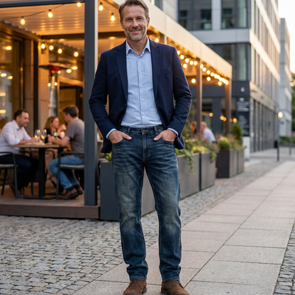 🔥Solange der Vorrat reicht 40 % Rabatt!🎉Herren-Stretchjeans mit geradem Bein
