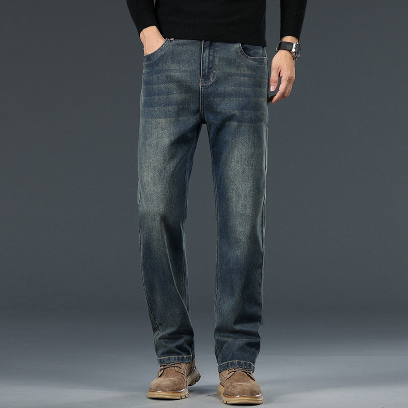 🔥Solange der Vorrat reicht 40 % Rabatt!🎉Herren-Stretchjeans mit geradem Bein