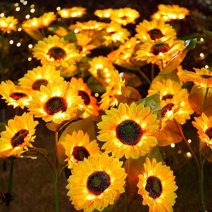 🌻 Realistisch & wetterfest | Solar-Sonnenblume – Bestseller 2026 | IP65-Außen-Dekoration