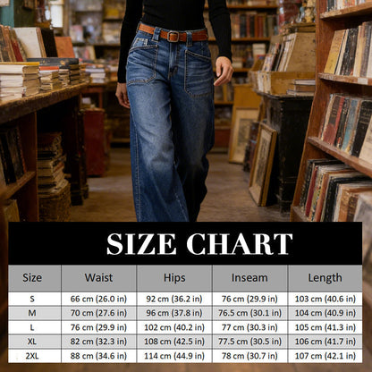 🔥Solange der Vorrat reicht 40 % Rabatt!🎉Damenjeans mit hoher Taille und weitem Bein
