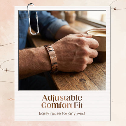 Adjustable Retro Bronze Link Bracelet