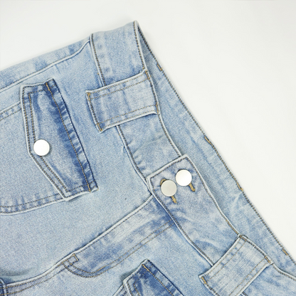 🔥Solange der Vorrat reicht 40 % Rabatt!🎉Damen-Freizeithose mit niedriger Leibhöhe und ausgestelltem Bein
