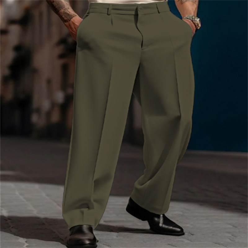 👖 60% RABATT! 💎 Lässige Herrenhose mit Bundfalte & Weitem Bein – Atmungsaktiv, Vielseitig & Funktionale Taschen 🌿