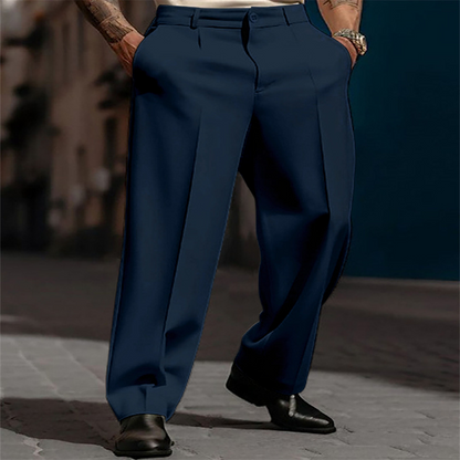 👖 60% RABATT! 💎 Lässige Herrenhose mit Bundfalte & Weitem Bein – Atmungsaktiv, Vielseitig & Funktionale Taschen 🌿