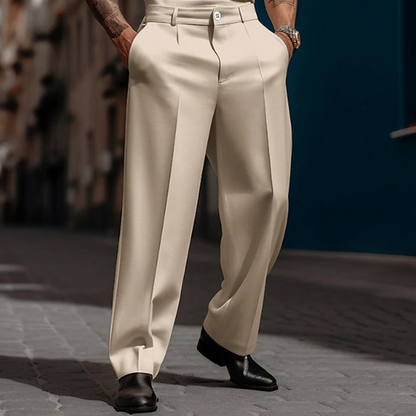 👖 60% RABATT! 💎 Lässige Herrenhose mit Bundfalte & Weitem Bein – Atmungsaktiv, Vielseitig & Funktionale Taschen 🌿
