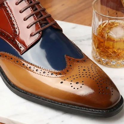 🔥Solange der Vorrat reicht 40 % Rabatt!🎉Klassische Herren Budapester Schuhe mit Flügelkappen